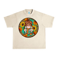 Sandshell fall gnomes round earrings 2 Urban Heavy Tee - Artiststas