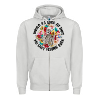 Dove Grey would ya look at that my last flying fuck Zipper Hoodie - MaliasSmallBusiness