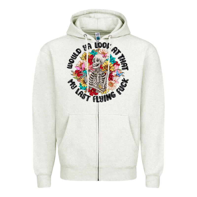 Would Ya Look At That My Last Flying Fuck Zipper Hoodie by MaliasSmallBusiness | Teevron