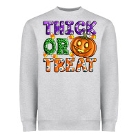 Heather Grey Thick Or Treat Heavyweight Sweatshirt - Artiststas