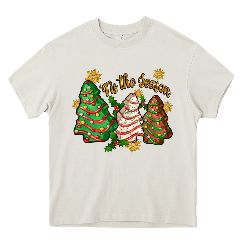 'tis The Season Christmas Cake Heavy Core Tee by Zillion Design Studio | Teevron