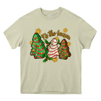 Mossy 'tis the season christmas cake Heavy Core Tee - Zillion Design Studio