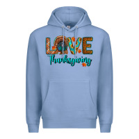 Colony Blue love thanksgiving turkey Premium Hoodie - RanaPortraitStore