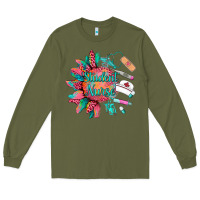 Army Green western student nurse medical instruments Long Sleeve Tee - BarkalooDesign