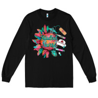 Black western student nurse medical instruments Long Sleeve Tee - BarkalooDesign