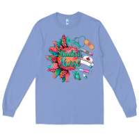 Colony Blue western student nurse medical instruments Long Sleeve Tee - BarkalooDesign