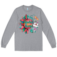 Heather Grey western student nurse medical instruments Long Sleeve Tee - BarkalooDesign