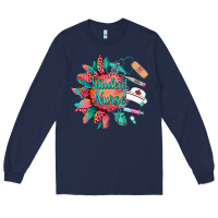 Navy western student nurse medical instruments Long Sleeve Tee - BarkalooDesign