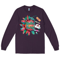 Plum western student nurse medical instruments Long Sleeve Tee - BarkalooDesign