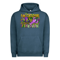 Pigment Midnight Navy im catchin if youre throwin Urban Hoodie - CowGirlArtShop