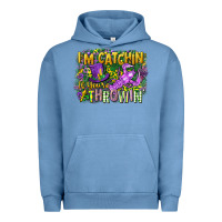 Pigment Pebble Blue im catchin if youre throwin Urban Hoodie - CowGirlArtShop