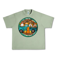 Oil Green fall gnomes round earrings 3 Urban Heavy Tee - Artiststas