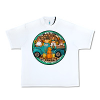 White fall gnomes round earrings 3 Urban Heavy Tee - Artiststas