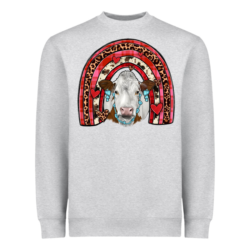 Valentines Simmental  Rainbow Heavyweight Sweatshirt by JahusDesignShop | Teevron