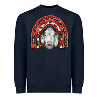 Navy valentines simmental  rainbow Heavyweight Sweatshirt - JahusDesignShop