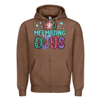 Chestnut 100 mermazing days Zipper Hoodie - MaliasSmallBusiness