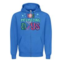 True Royal 100 mermazing days Zipper Hoodie - MaliasSmallBusiness