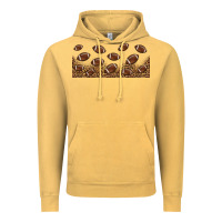 Vintage Mustard leopard american football libbey glass Vintage Hoodie - HRA Design Shop