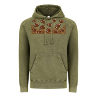 Vintage Olive leopard american football libbey glass Vintage Hoodie - HRA Design Shop
