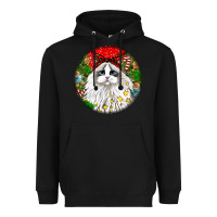 Black christmas ragdoll  cat Heavyweight Hoodie - LillyAllenDesigns