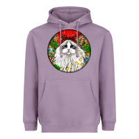 Lavender christmas ragdoll  cat Heavyweight Hoodie - LillyAllenDesigns