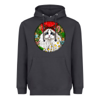 Smoke christmas ragdoll  cat Heavyweight Hoodie - LillyAllenDesigns