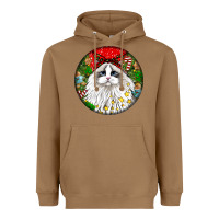 Toasted Coconut christmas ragdoll  cat Heavyweight Hoodie - LillyAllenDesigns