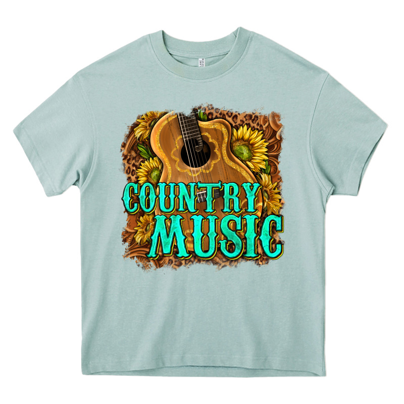 Country Music Western Heavy Core Tee by texasbilliewilder | Teevron