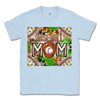 Dusty Blue Baseball Mom Classic Tee - CowhideDigitalArt