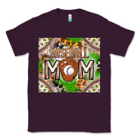 Plum Baseball Mom Classic Tee - CowhideDigitalArt