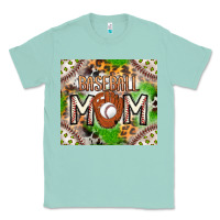 Seafoam Baseball Mom Classic Tee - CowhideDigitalArt