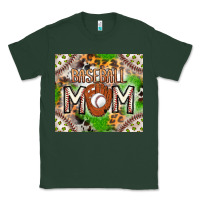 Sports Green Baseball Mom Classic Tee - CowhideDigitalArt