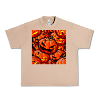 Burro halloween pumpkin seamless pattern Urban Heavy Tee - BundleAndBundleShop