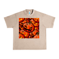 French Oak halloween pumpkin seamless pattern Urban Heavy Tee - BundleAndBundleShop