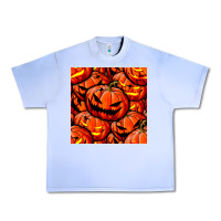 Grape Ice halloween pumpkin seamless pattern Urban Heavy Tee - BundleAndBundleShop
