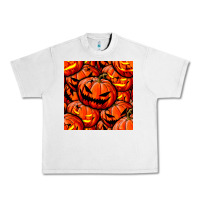 Lunar Rock halloween pumpkin seamless pattern Urban Heavy Tee - BundleAndBundleShop