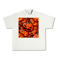 Pistachio halloween pumpkin seamless pattern Urban Heavy Tee - BundleAndBundleShop