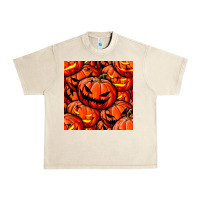 Sandshell halloween pumpkin seamless pattern Urban Heavy Tee - BundleAndBundleShop