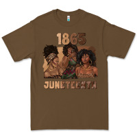 Cacao 1865 juneteenth melanin with afro Premium Tee - texasbilliewilder