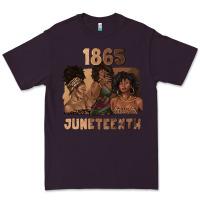 Plum 1865 juneteenth melanin with afro Premium Tee - texasbilliewilder