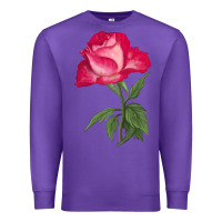 Purple Love At First Sight Rose Premium Sweatshirt - LillyAllenDesigns