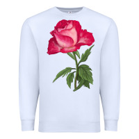 White Love At First Sight Rose Premium Sweatshirt - LillyAllenDesigns