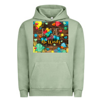 Pigment Oil Green love needs no words Urban Hoodie - CowGirlArtShop