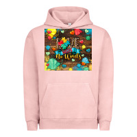 Pigment Salmon love needs no words Urban Hoodie - CowGirlArtShop