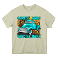 Mossy country roads take me home western Heavy Core Tee - texasbilliewilder
