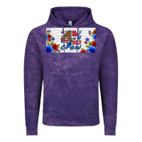 Cloud Purple floral 4th of july crew license plate Vintage Hoodie - HRA Design Shop