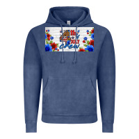 Vintage Denim floral 4th of july crew license plate Vintage Hoodie - HRA Design Shop