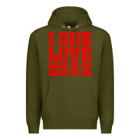 Army Green Love Premium Hoodie - Bettercallsaul