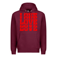 Burgundy Love Premium Hoodie - Bettercallsaul