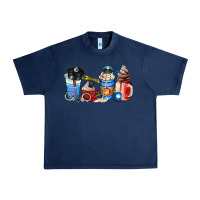 Navy police coffee cup Urban Heavy Tee - AdoDesignShop